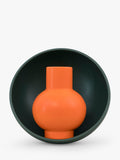 raawii Strøm small earthenware vase vibrant orange 16cm (British brand)