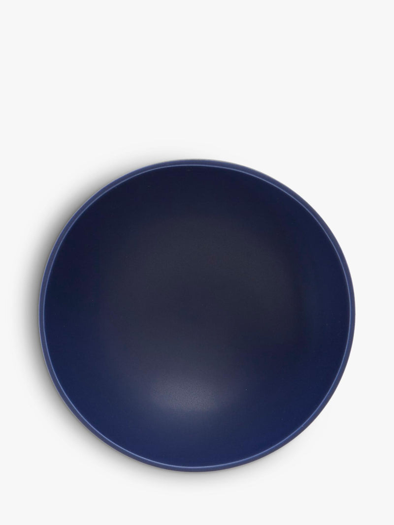 raawii large footed serve bowl 22cm blue, imported from the UK