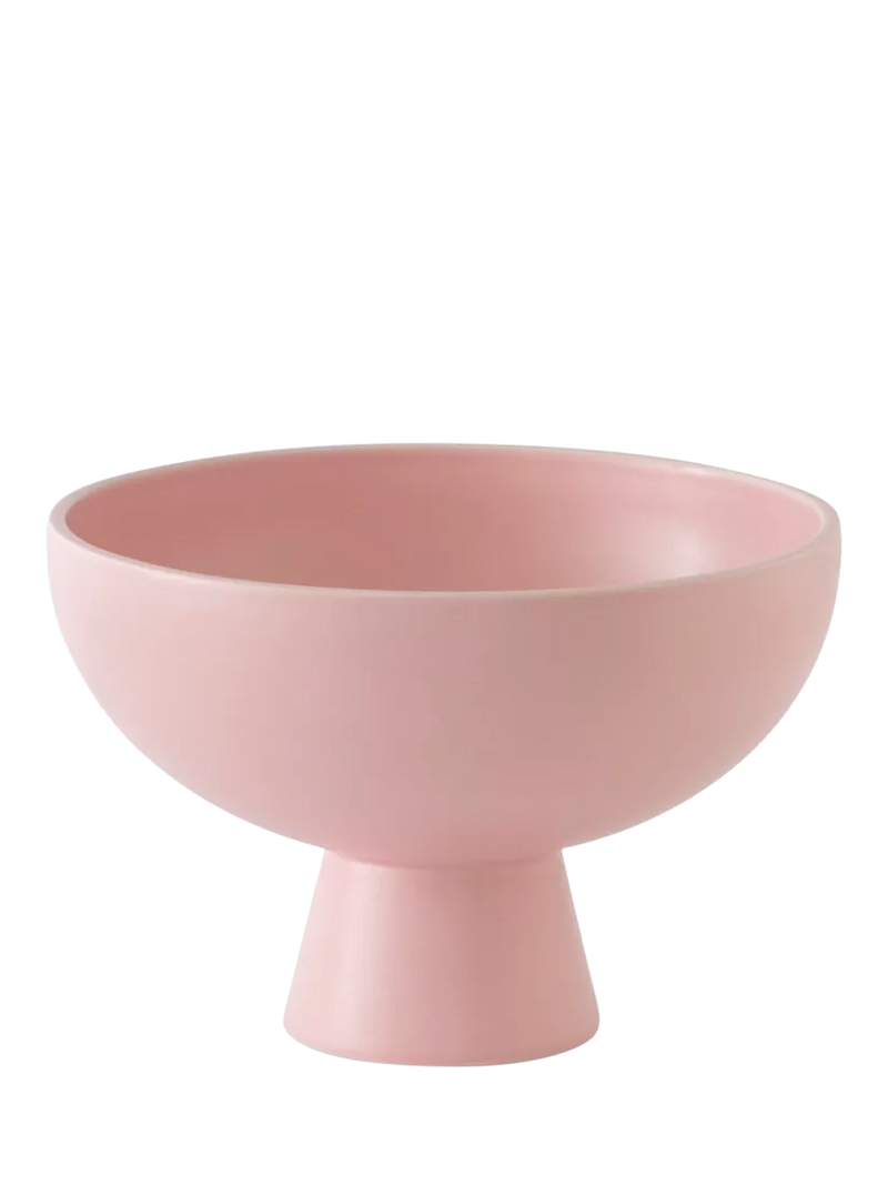 raawii footed serve bowl coral blush 22cm, imported from the UK