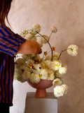 raawii footed serve bowl coral blush 22cm, imported from the UK