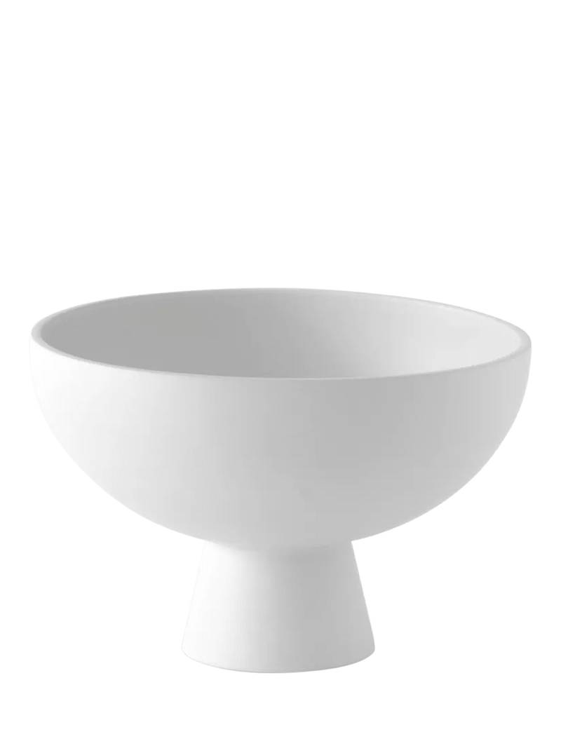 raawii footed serve bowl vaporous grey 22cm - British product