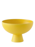 raawii Strøm medium footed earthenware serve bowl 19cm Freesia (British brand)