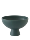 Raawii Strøm footed bowl 19cm Green Gables - British product