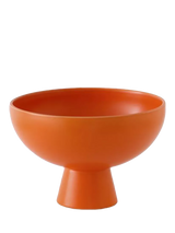 John Lewis raawii Strøm Medium Footed Serve Bowl, 19cm, Vibrant Orange- Buy online at McGrocer