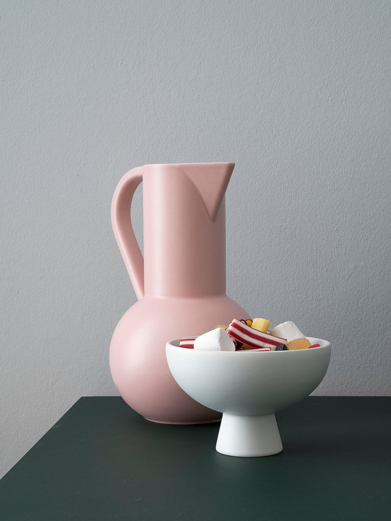 raawii Strøm large earthenware jug 3L coral blush - British product