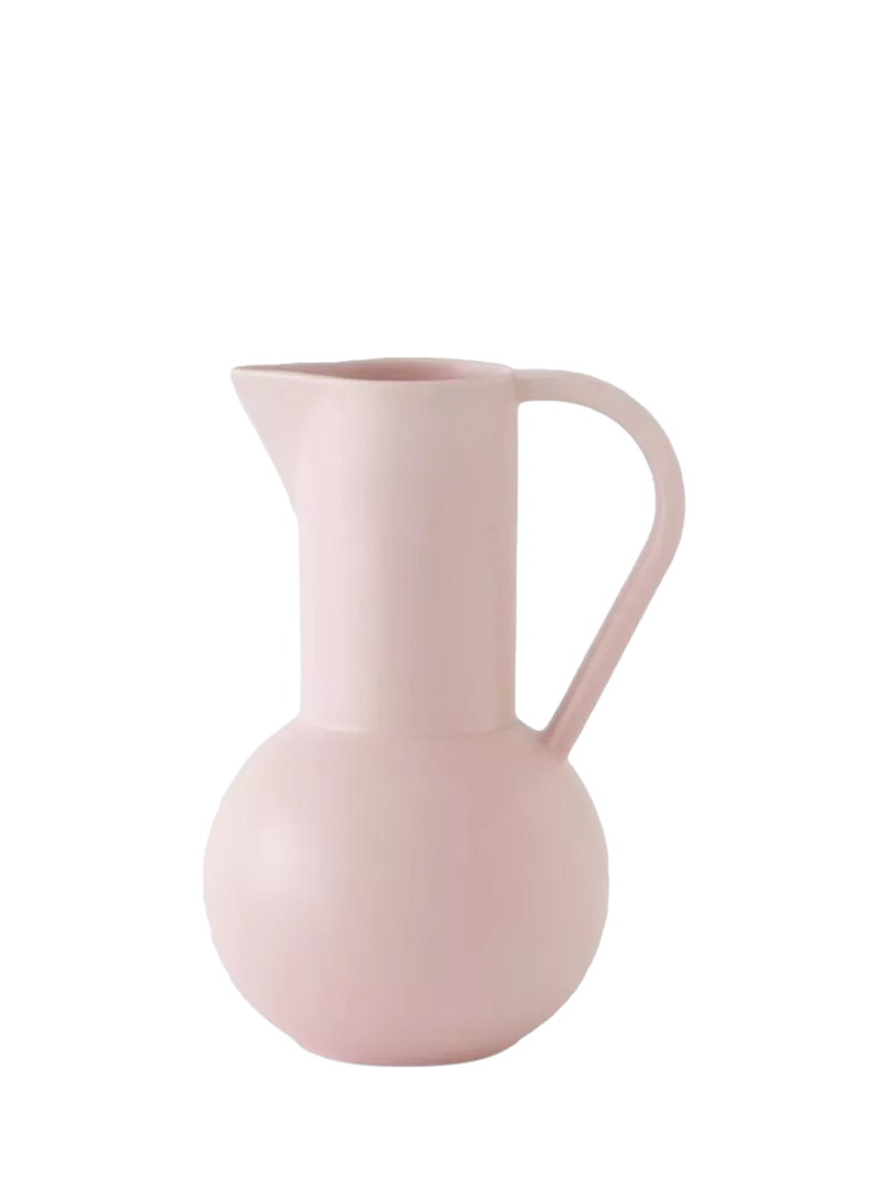 raawii Strøm earthenware jug coral blush 1.5L, UK version