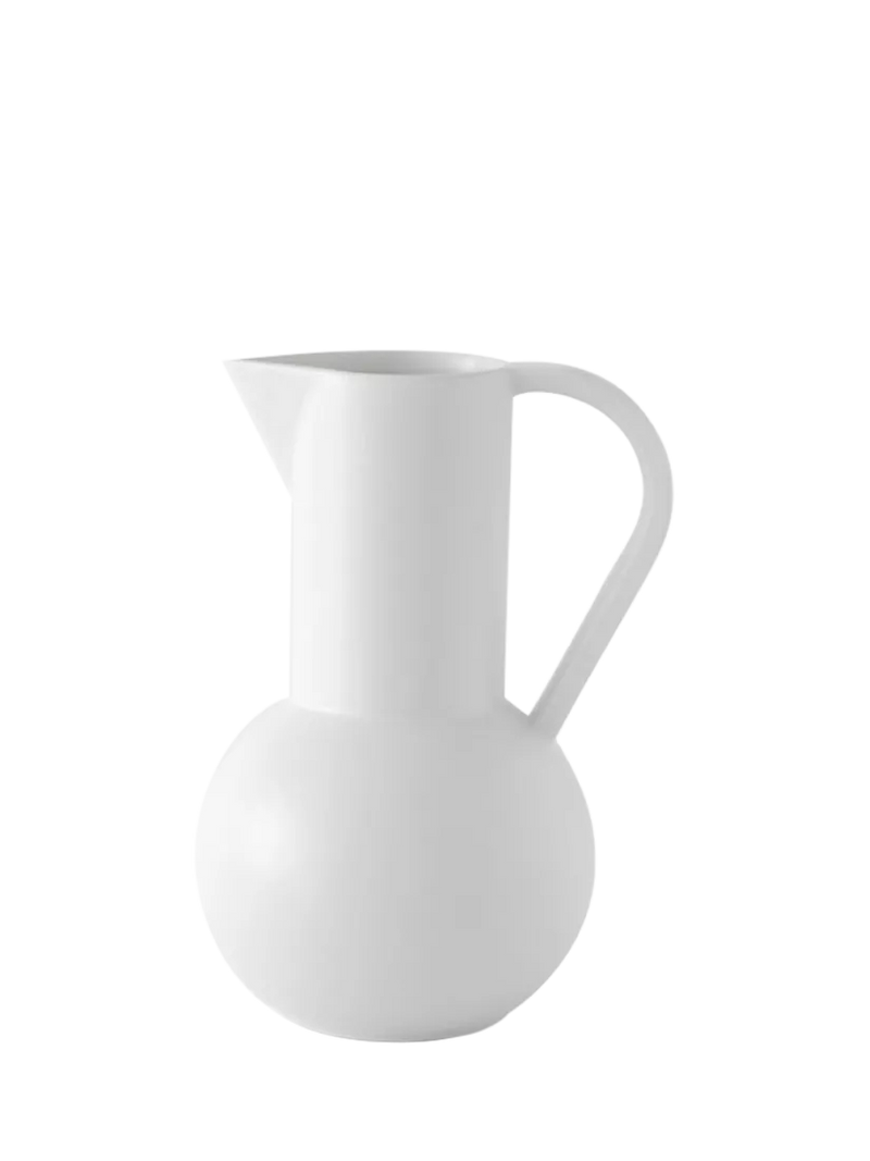 raawii Strøm medium earthenware jug 1.5L vaporous grey - British product