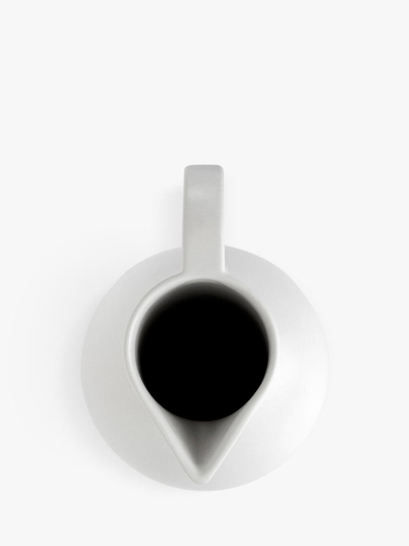 raawii Strøm medium earthenware jug 1.5L vaporous grey - British product