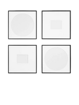 John Lewis Pottery Barn Square Wood Photo Frame & Mount Set, Black, 64x64cm- Buy online at McGrocer