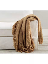 John Lewis Pottery Barn Dreamy Fringe Throw Blanket, 127 x 152cm- Buy online at McGrocer