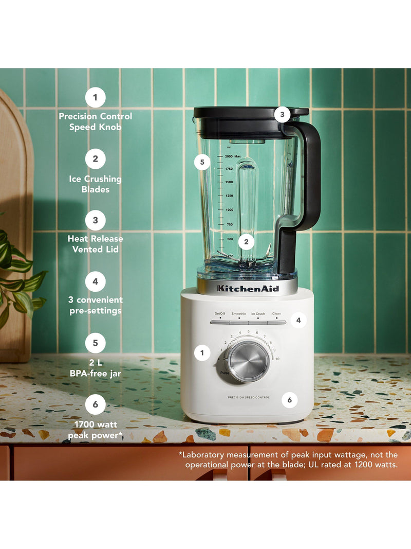 KitchenAid Pure Power blender 2L Porcelain White - British product