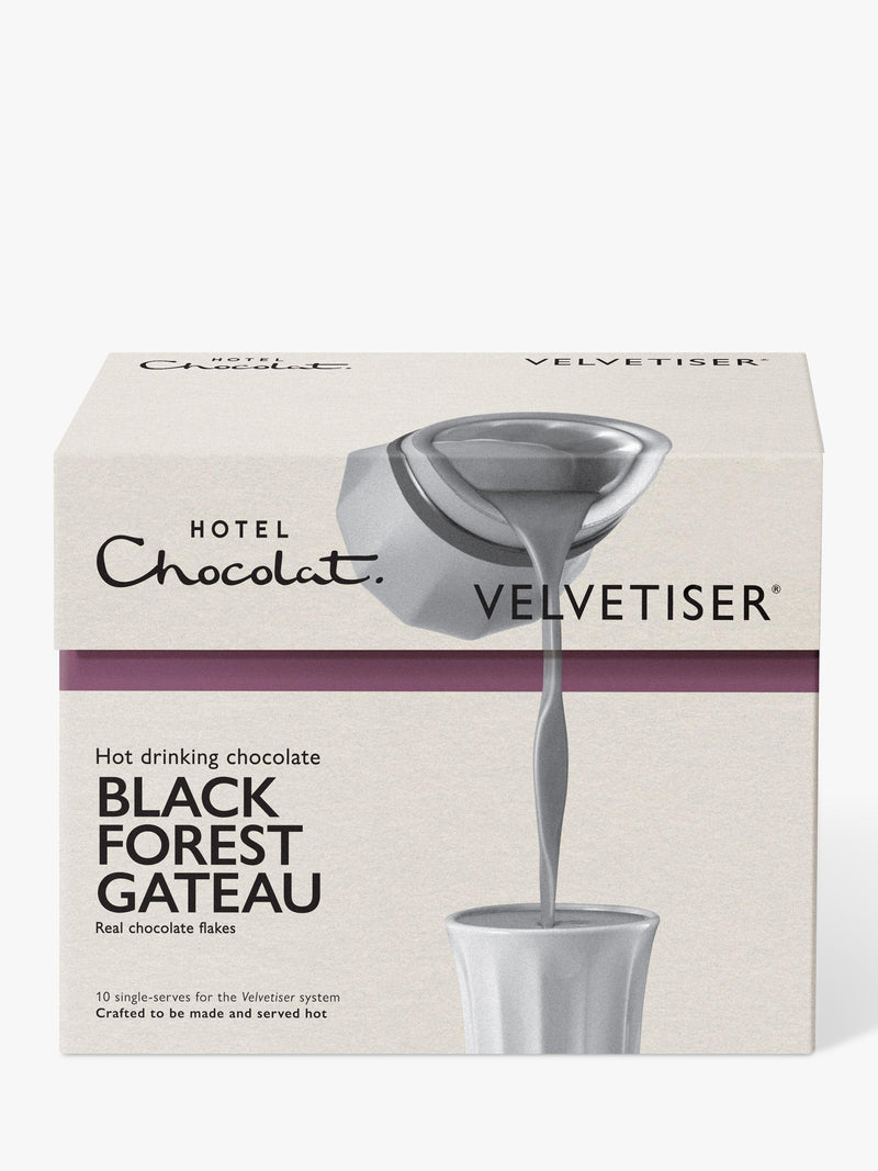 Hotel Chocolat Black Forest Gateau hot chocolate sachets 310g - British product