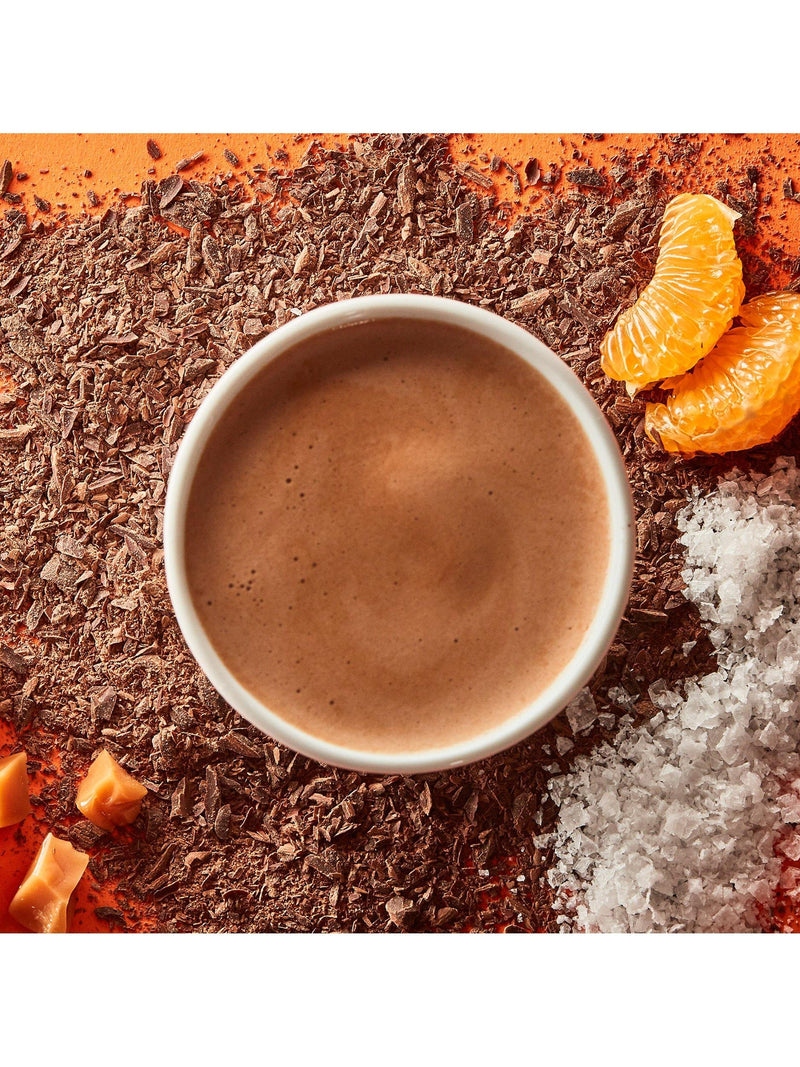Hotel Chocolat salted caramel and clementine hot chocolate sachets 310g, UK version