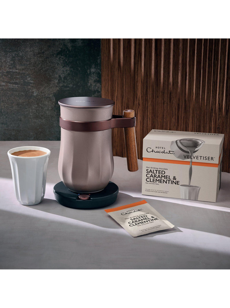 Hotel Chocolat salted caramel and clementine hot chocolate sachets 310g, UK version
