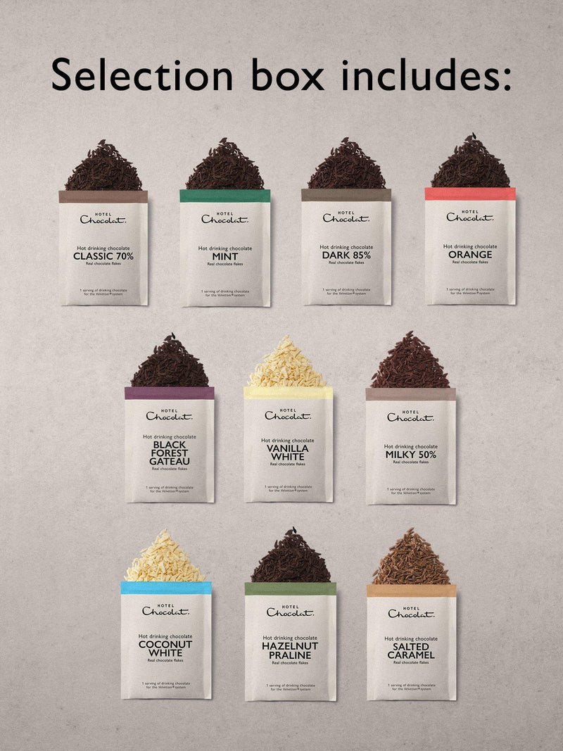 Hotel Chocolat hot chocolate selection box 310g, UK version