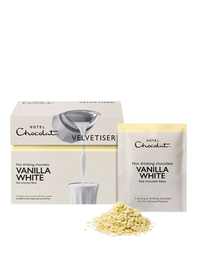 Hotel Chocolat Vanilla-White hot chocolate sachets 310g - British product