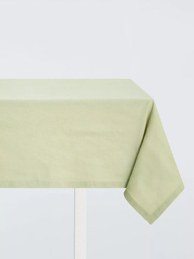 John Lewis John Lewis Cotton Linen Blend Rectangular Tablecloth Pistachio 250 x 160cm- Buy online at McGrocer