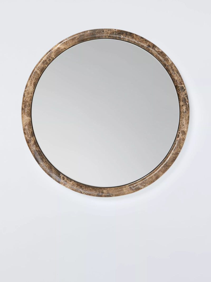 John Lewis marble round wall mirror 50cm, imported from the UK
