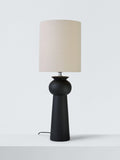 John Lewis Adila black ceramic table lamp (British brand)