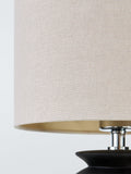 John Lewis Adila black ceramic table lamp (British brand)