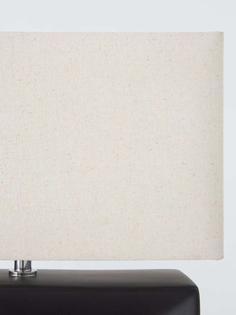 John Lewis Amani short block table lamp black 35cm (British brand)