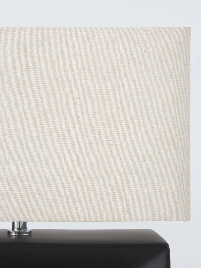 John Lewis Amani short block table lamp black 35cm (British brand)