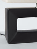 John Lewis Amani short block table lamp black 35cm (British brand)