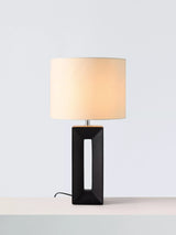 John Lewis John Lewis Amani Tall Block Table Lamp, Black- Buy online at McGrocer