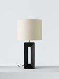 John Lewis Amani Tall Block Table Lamp in black (British brand)