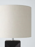 John Lewis Amani Tall Block Table Lamp in black (British brand)