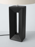 John Lewis Amani Tall Block Table Lamp in black (British brand)