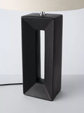 John Lewis Amani Tall Block Table Lamp in black (British brand)