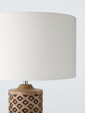 John Lewis Kollur wood table lamp, imported from the UK