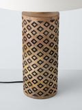 John Lewis Kollur wood table lamp, imported from the UK