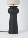 John Lewis ceramic floor lamp black large, UK version