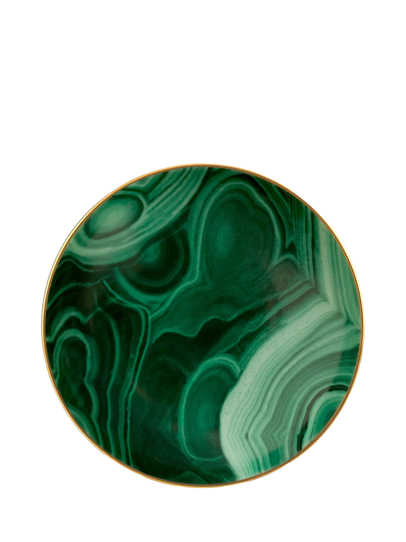 L'OBJET Malachite porcelain small dish 13cm, UK version