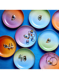 L'OBJET Lito porcelain plate 13cm green blue (British brand)