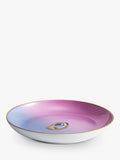 L'OBJET Lito porcelain plate 13cm blue pink, imported from the UK