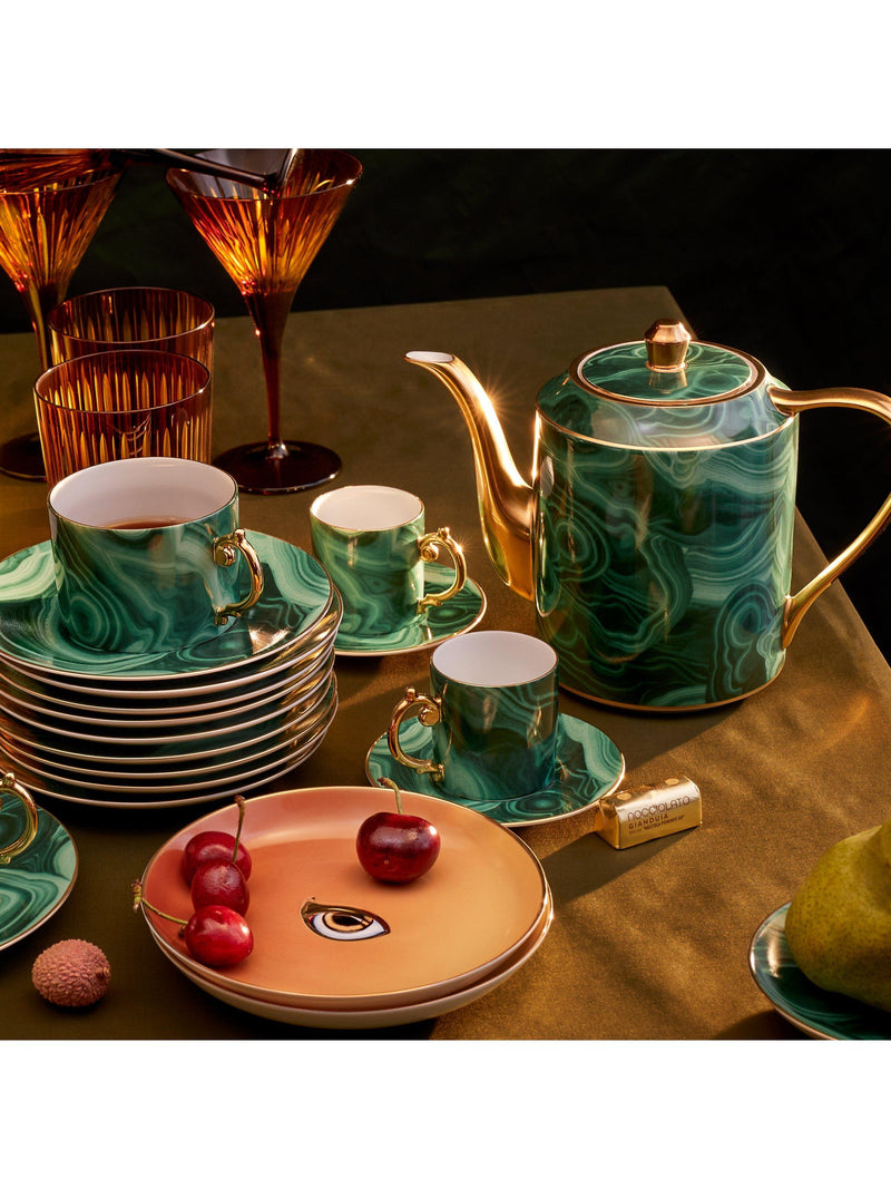 L'OBJET malachite porcelain teapot 1.1L, UK version