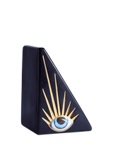 John Lewis L'OBJET Lito Blue/Black Porcelain Bookend 11 x 20 x 15cm- Buy online at McGrocer