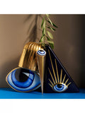 L'OBJET Lito porcelain bookend blue black, imported from the UK