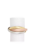 L'OBJET triple band napkin rings set of 4 - British product