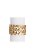 L'OBJET gold plated brass napkin rings set of 4, UK version