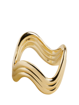 John Lewis L'OBJET Ripple Brass Napkin Rings, Set of 4, Gold Plated- Buy online at McGrocer