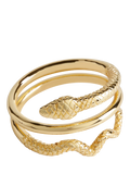 L'OBJET gold brass napkin rings with Swarovski crystals, UK version