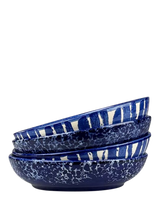 John Lewis Selbrae House Artisan Stoneware Serve Bowl, Blue, 23cm, Set of 4- Buy online at McGrocer