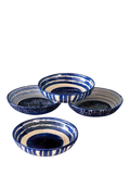 Selbrae House blue stoneware serve bowl set 23cm - British product
