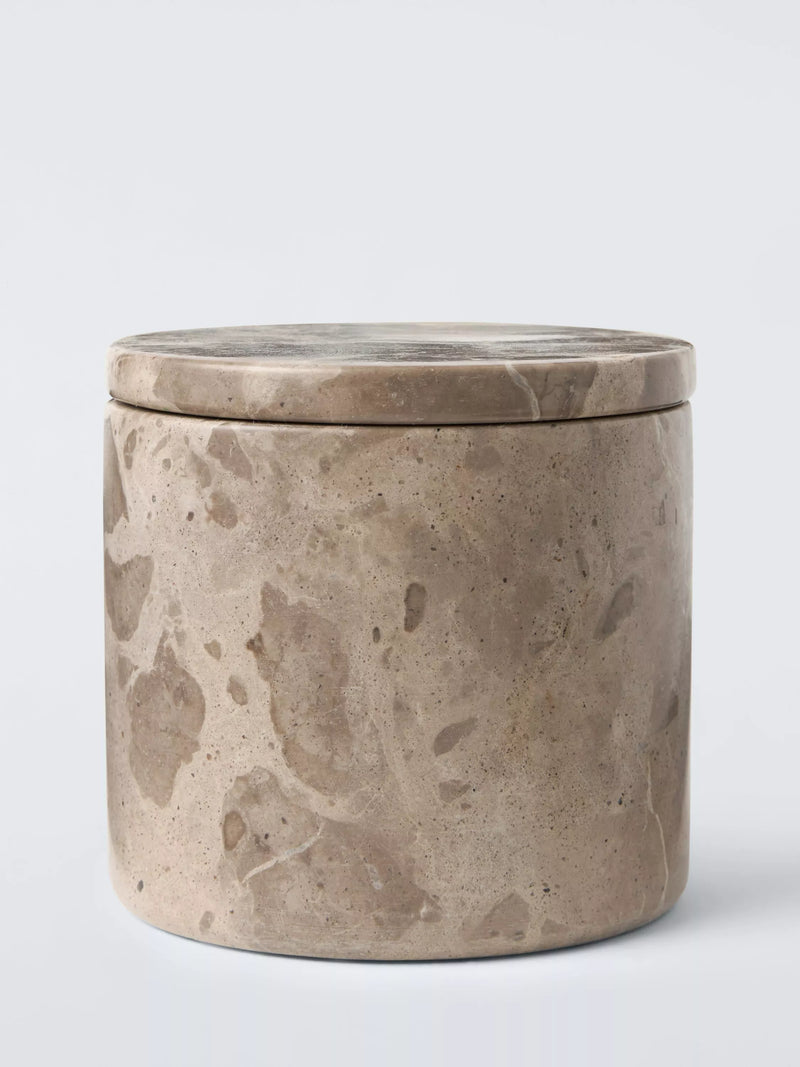 John Lewis natural marble lidded pot 10cm (British brand)