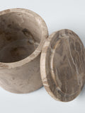 John Lewis natural marble lidded pot 10cm (British brand)