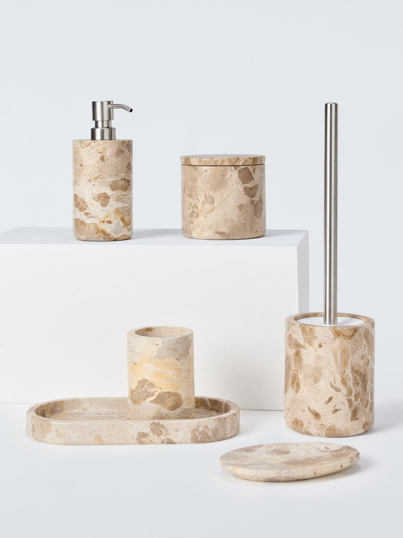 John Lewis natural marble lidded pot 10cm (British brand)